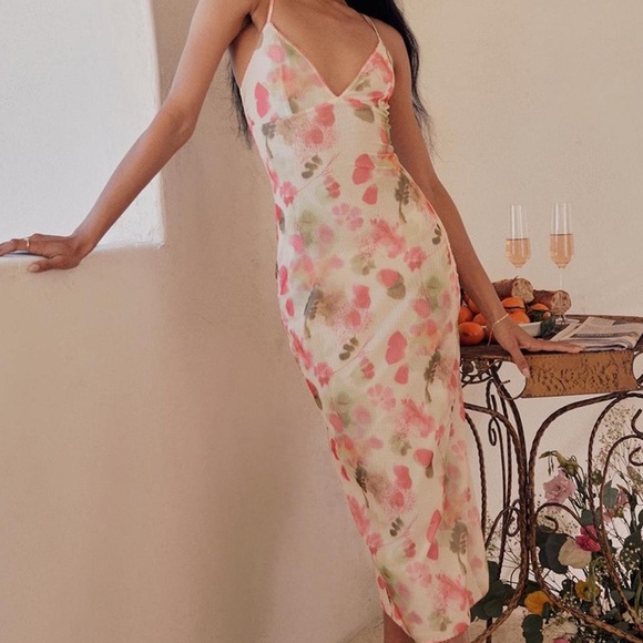 MISTRESS ROCKS FLORAL PRINT MIDI DRESS Size XS - Picture 1 of 8